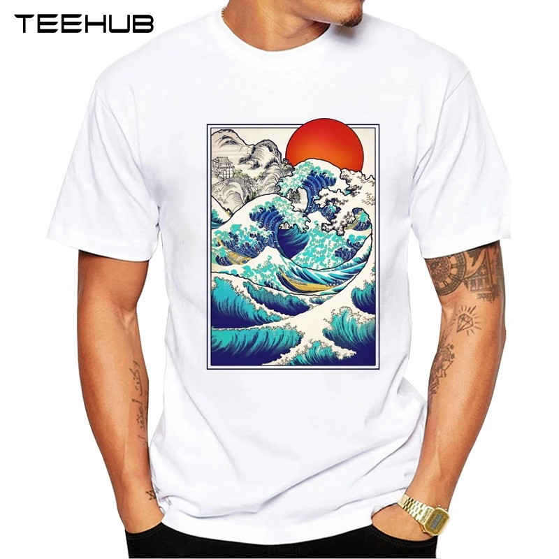 Новое поступление 2019 крутая Мужская модная футболка TEEHUB с изображением
