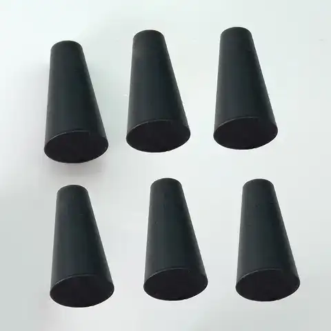 Черные конические силиконовые резиновые заглушки для отверстий, коническая пробка, заглушки, заглушки, уплотнительная прокладка