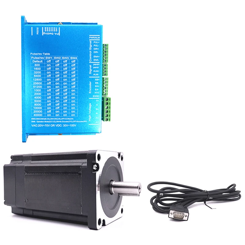 Nema 34 Серводвигатель мотор 86HB250 118B + HB860H замкнутый контур шаговый двигатель 8.5N. М