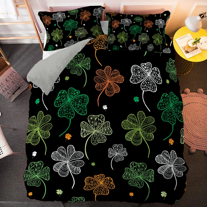 Мягкие наволочки с красивым цветочным принтом пододеяльники постельные