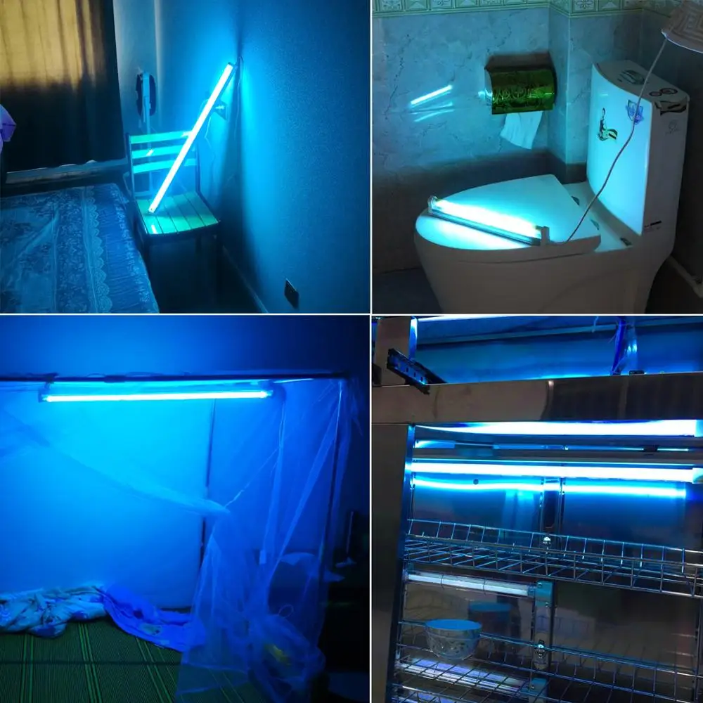 110V/220V UV-C ультрафиолетовых кварцевых ламп лампы 6W 8W UVC T5 трубки УФ стерилизатор