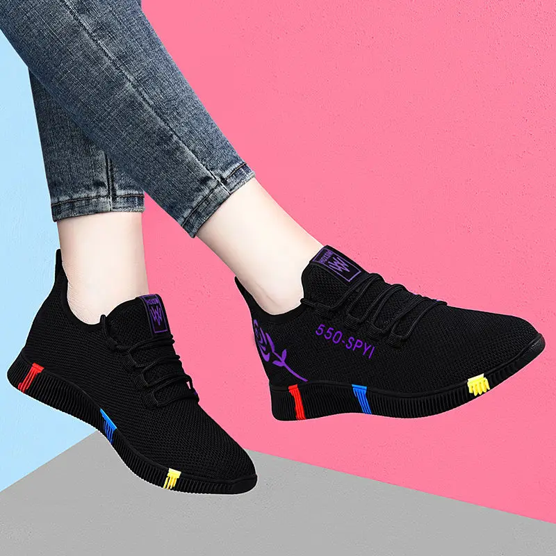 

21hot6Women Vulcanized Shoes High Quality Women Sneakers Slip On Flats Shoes Women Loafers Plus Size 42 Walking Flat