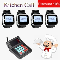 jingle bells 433 92mhz 4 watch pager receiver 1 keyboard transmitter wireless restaurant kitchen paging calling system