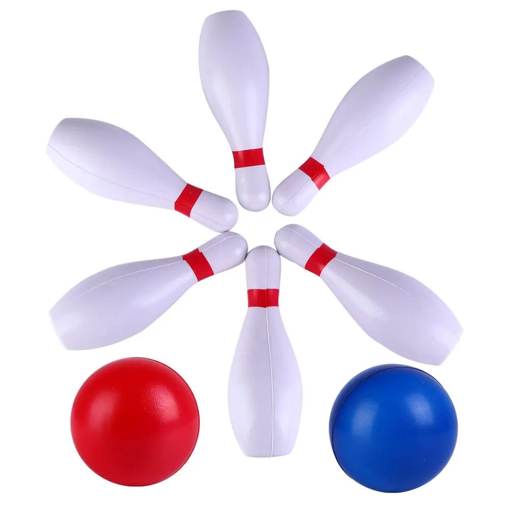

1 Set Colorful Bowling Kit Indoor Outdoor Sports Bowling Games (White)