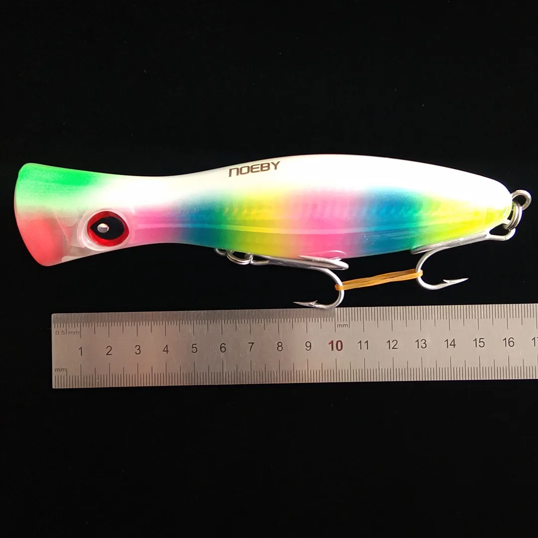 

Noeby 4pcs 16cm/78g Hard Lure Big Popper Lure Top Water Fishing Lures Popper Lure Crankbait Minnow crank Baits pesca