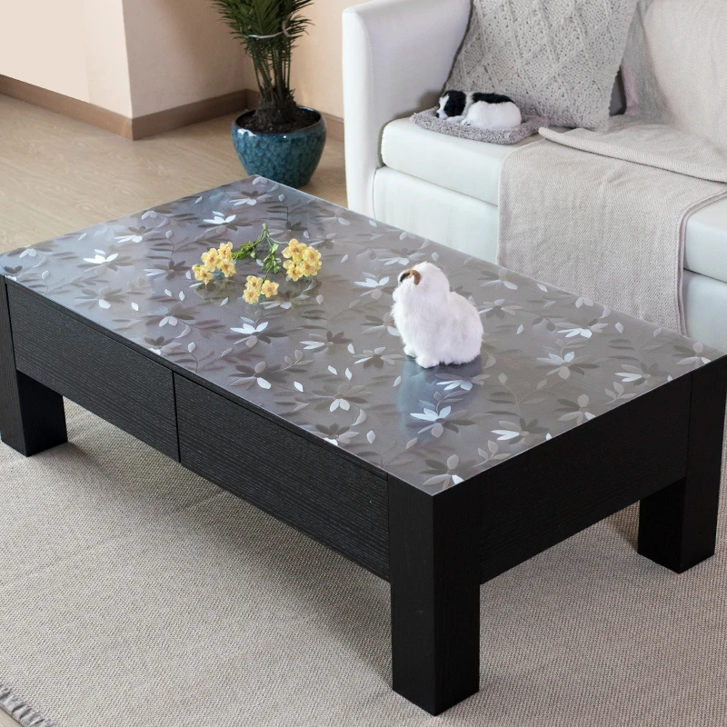 

Прозрачная Матовая Мягкая стеклянная скатерть Cosmos 1,5 мм, прозрачные скатерти из ПВХ, маслостойкий коврик для стола, подставки, Кристальные д...