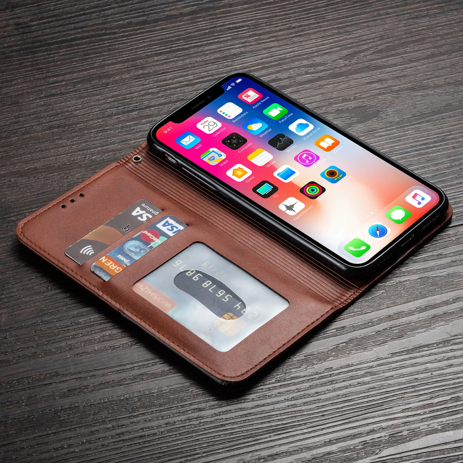 Магнитный чехол для Xiaomi Redmi 7A 7 K20 Por Note7 9T Pro откидной кожаный с отделением
