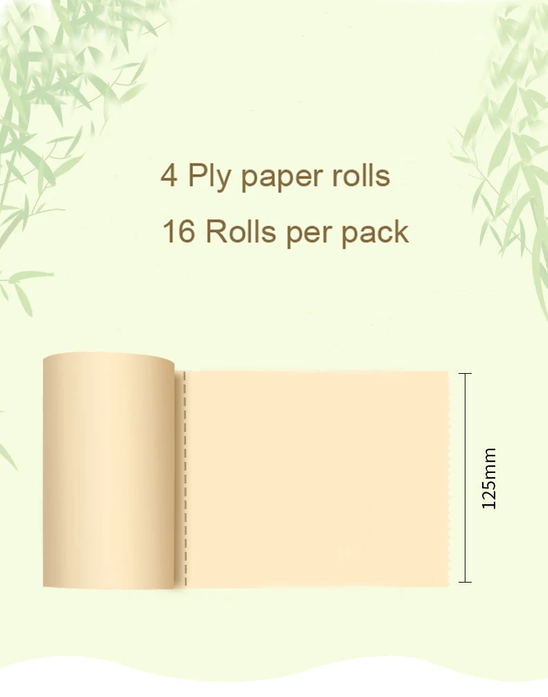 Рулон туалетной бумаги шелковистые гладкие Мягкие Премиум 4 слойные прочные и