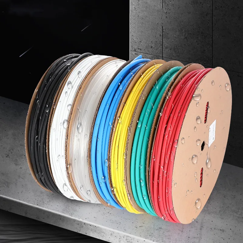 Термоусадочная трубка 1 метр прозрачная термоусадочная обмотка комплекты