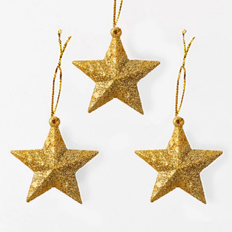 6Pcs Christmas Bell Decoration Tree Pendant Jewelry New Year Gift Box Pine Cone |