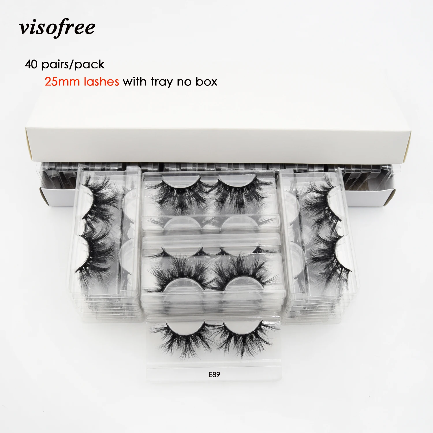 Ресницы Visofree 3D норковые ресницы с лотком без коробки 25 мм драматический объем