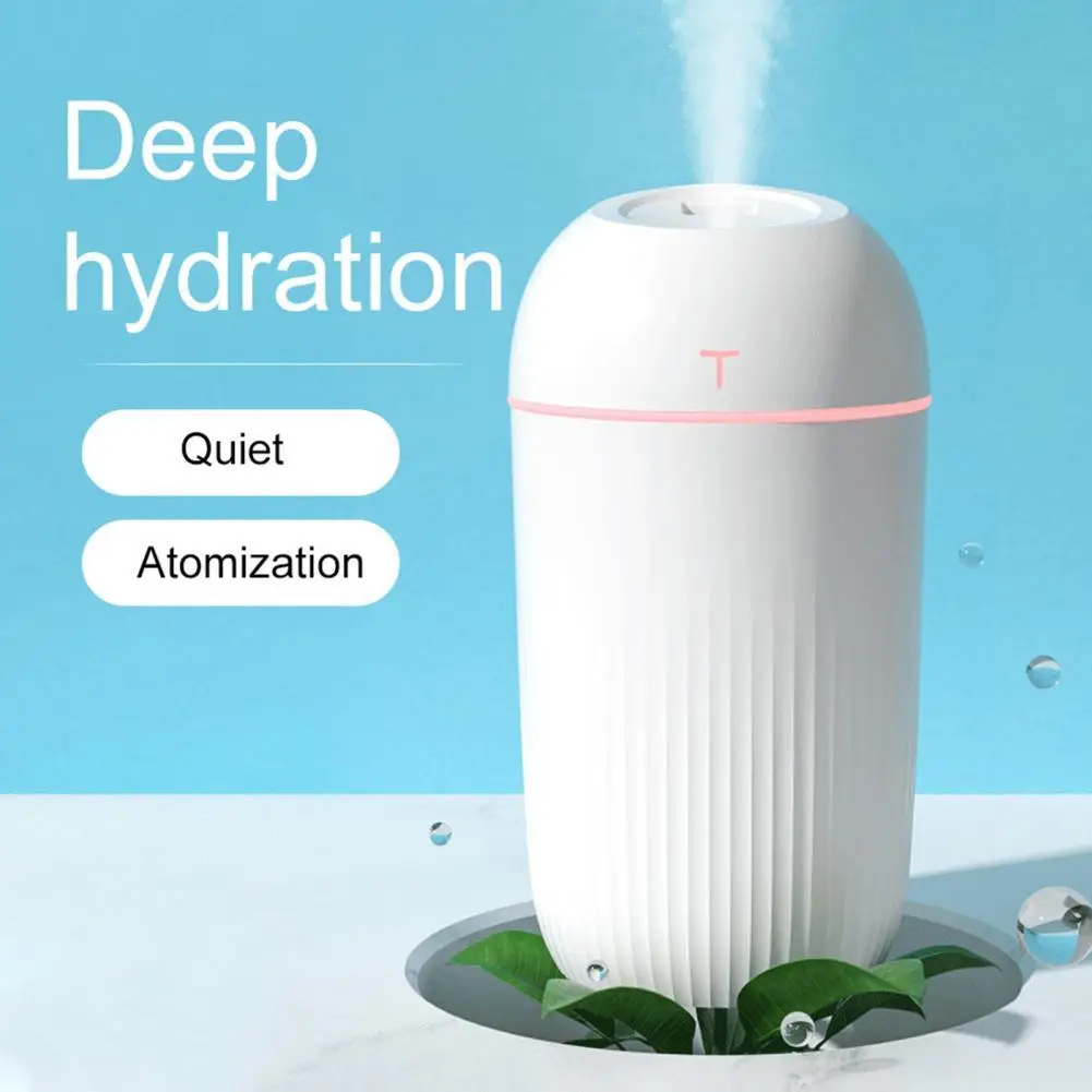 

Portable Car Humidifie 420ml Portable Air Humidifier Ultrasonic Moisturizing USB Colorful Light Quiet Diffuser for Car Diffuser