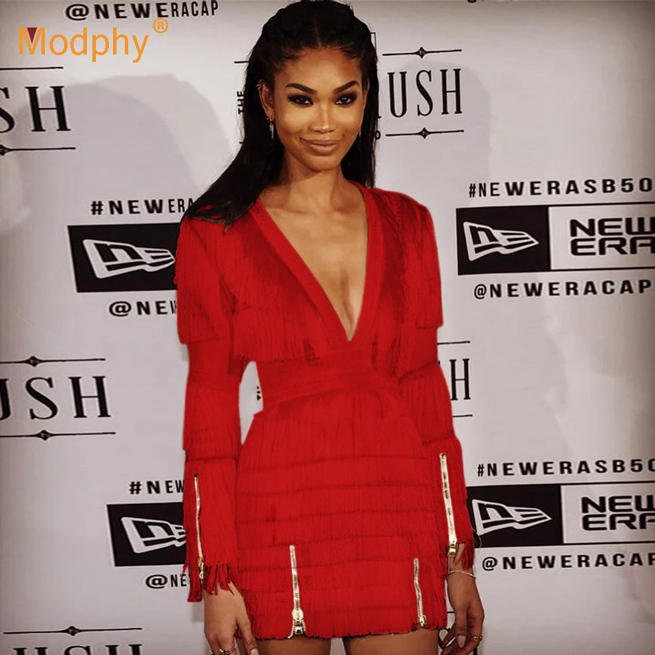 Женское Клубное Бандажное платье миди красное Белое Облегающее Платье с длинным