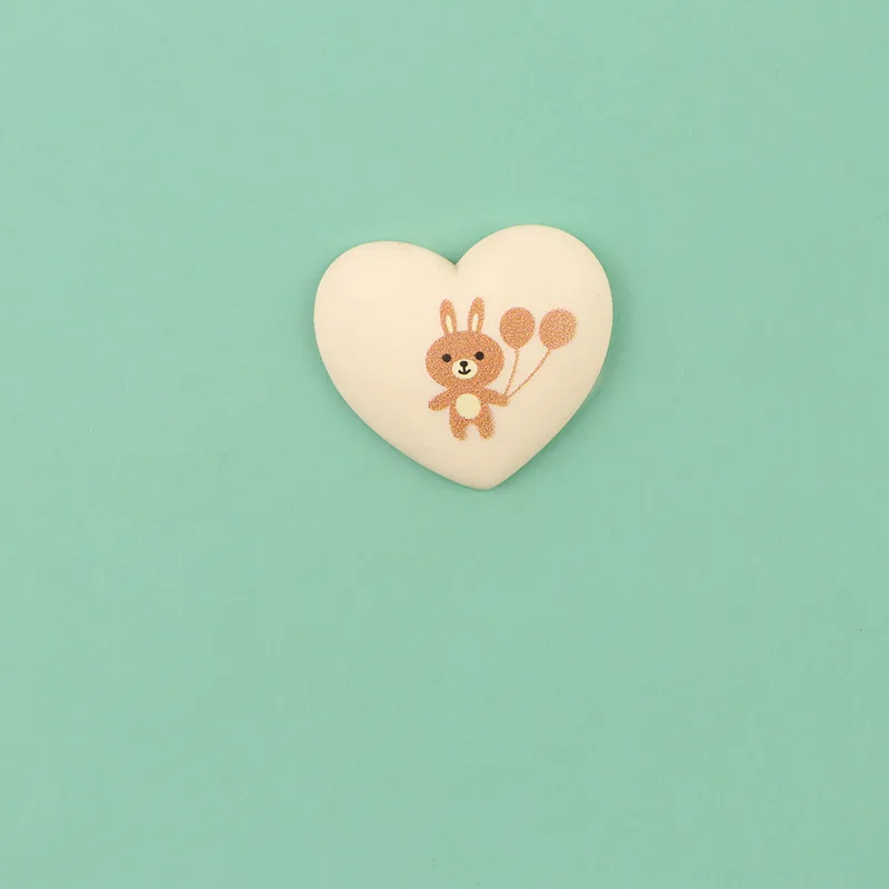 10 шт./лот мультяшный воздушный шар в форме кролика сердца кабошон плоские