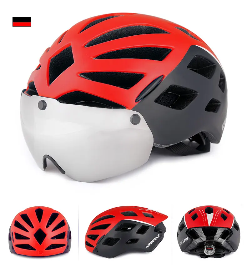 KINGBIKE, Женский велосипедный шлем с очками, ультралегкий, для мужчин, MTB, велосипедный шлем, для горной дороги, для женщин, casco, специальные велосипедные шлемы