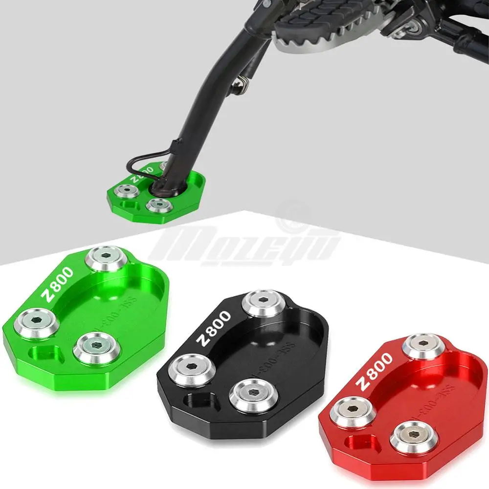 

z800 Motorcycle Kickstand For Kawasaki Z800 Z 800 2013 2014 2015 2016 CNC Aluminum Motorbike Side Stand Enlarge extension Parts
