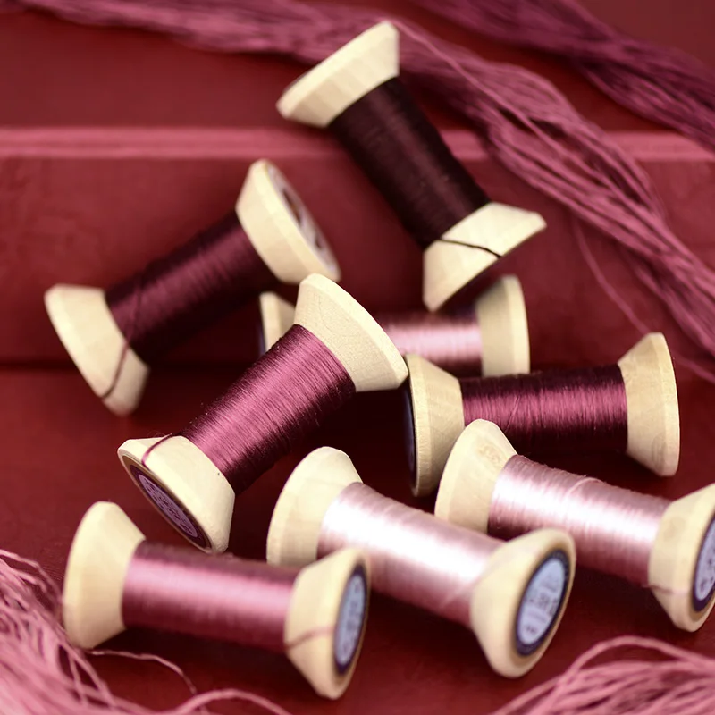 Нить для вышивки ручной работы катушка/шелковая нить вышивки/шелковая в