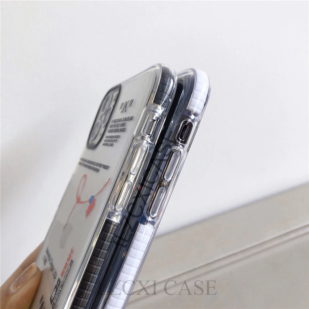 hot off street sport trend brand clear soft silicon phone case for iphone 11 pro x xs max 12 mini 7 8 plus ins white label cover free global shipping
