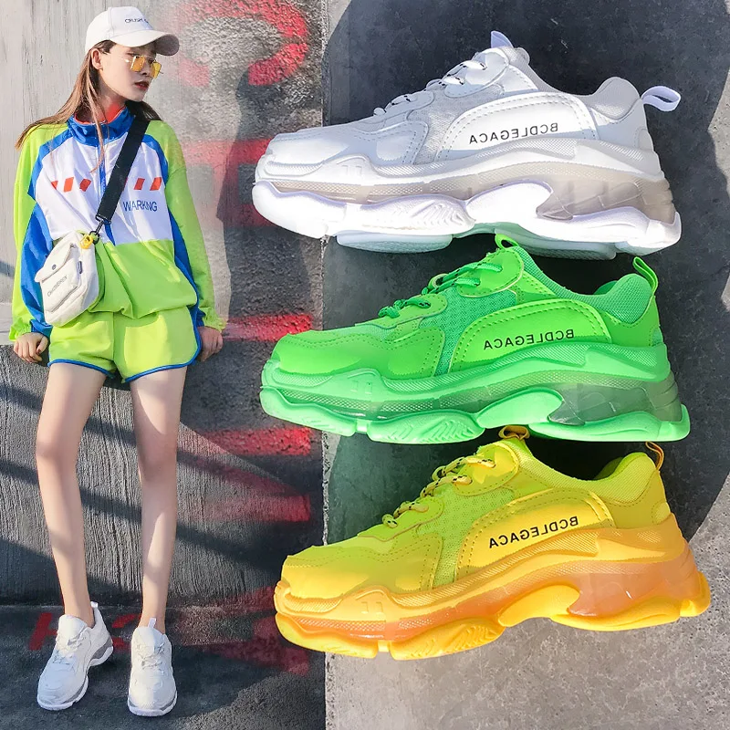 Женские брендовые модные кроссовки уличная мода Блестящие Кроссовки женская