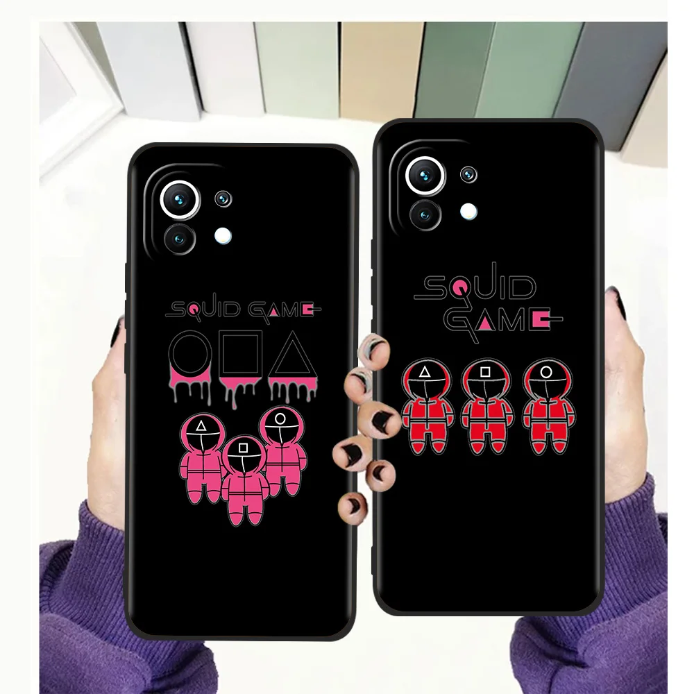 

South Korea Squid Game Phone Case for Xiaomi Poco F3 X3 X4 GT NFC M3 Mi 9T 11 Ultra 11X 11i Note 10T Pro Lite 5G Silicone Cover