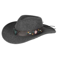 hotsale multi solid color women winter felt fedora hats classic british men autumn felt cowboy jazz caps