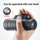 Монокуляр миниатюрный, карманный, HD, с функцией ночного видения и режимом низсветильник ности, для кемпинга