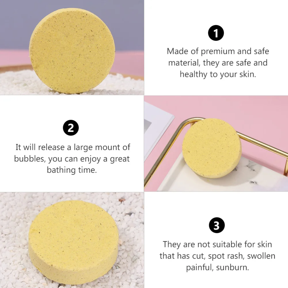 

3pcs Bubble Making Balls Shower Balls Bathing Supplies for Showering (Yellow)