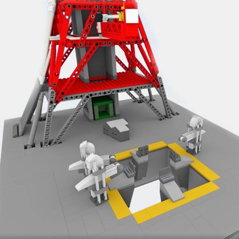 Конструктор MOC НАСА Сатурн V Пуск пусковая черепица для LEGO 21309 3073 шт. строительные