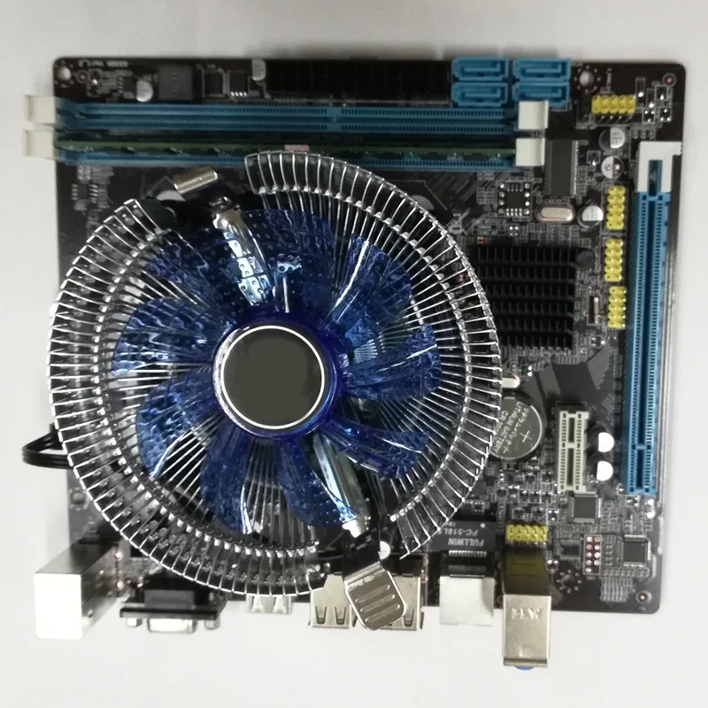 Hm55 Computer Motherboard Set I3 I5 Lga 1156 4G Memory Fan Atx Desktop Computer Motherboard Assembly Set Game Set