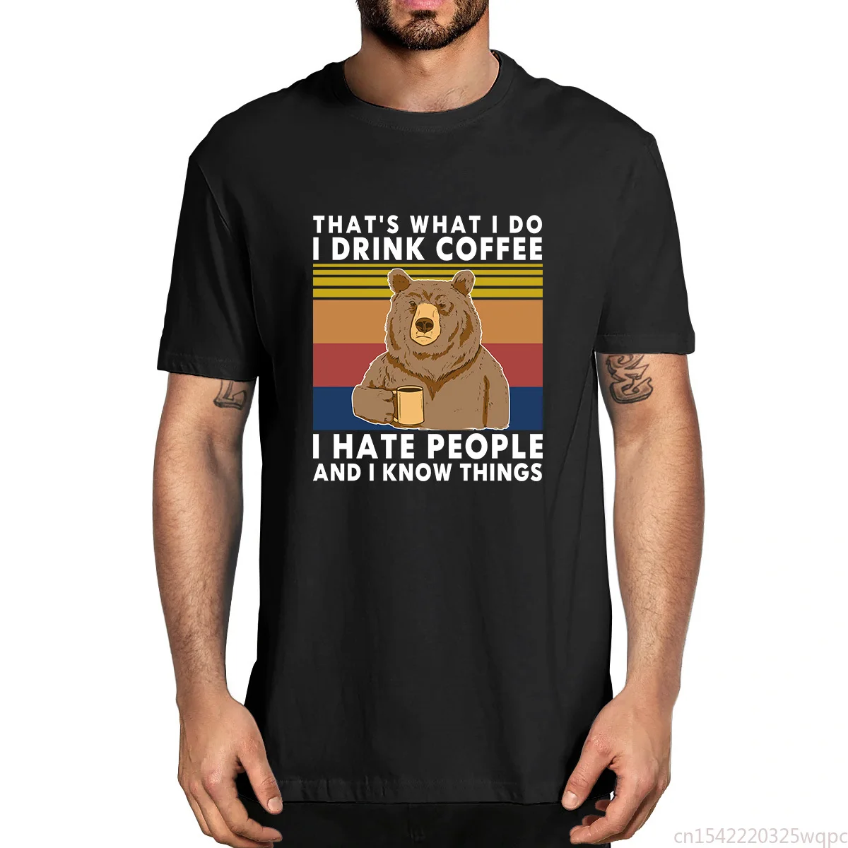 

Fashion That's What I Do Drink Coffee Hate People Know Things Vintage Men's T Shirt Women