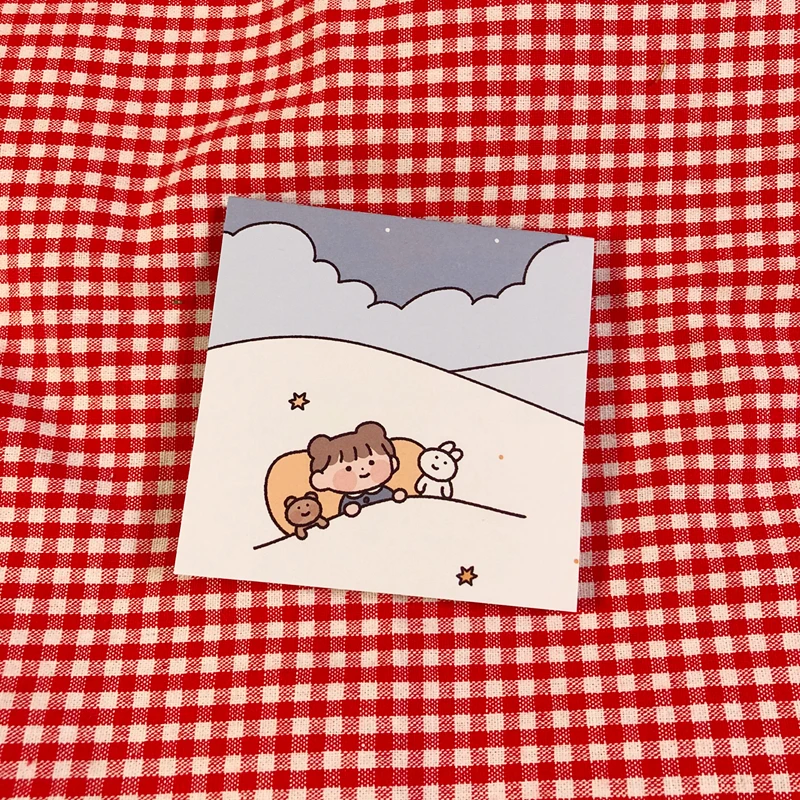 60 листов бумажный блокнот для девочек креативный мультяшный записей дневник