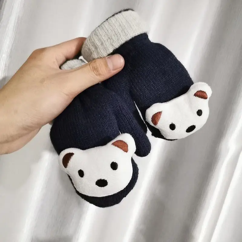 Tiktok And Instagram Luxury-Brand-Bag For Women Cartoon Cute Children Kindergarten Baby Boys And Girls Thick Neck Warm Gloves