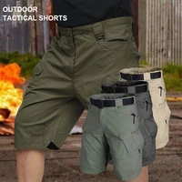 2021 outdoor men classic tactical shorts upgraded waterproof multi pocket short pants hunting fishing military cargo shorts