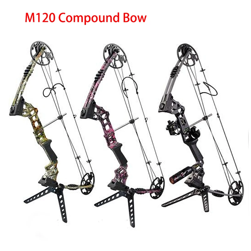 

Junxing Archery IBO 320 fps M120 Compound Bow CNC Riser CNC Cam 20-70lbs Adjustable Hunting Compound Bow Fishing Shooting