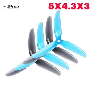 NEW High Quality HQ 5X4.3X3 V2S 5043 5inch 3blade/tri-blade Freestyle propeller prop compatible xing e 2208 motor for FPV drone