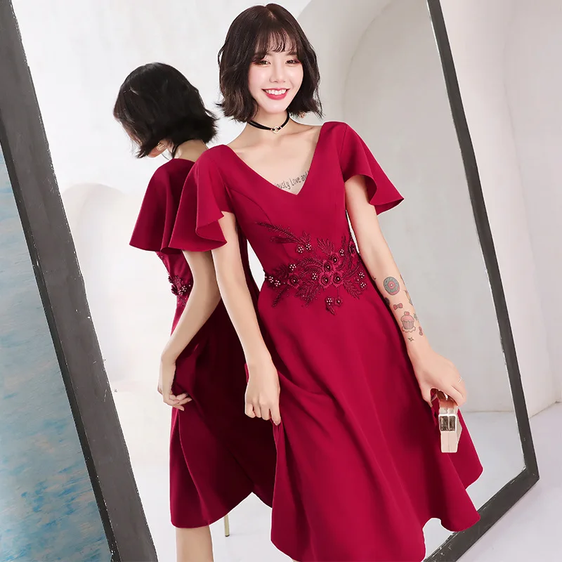 

prom party evening dresses vestido de noiva sereia gown v-neck robe de soiree prom party satin dress