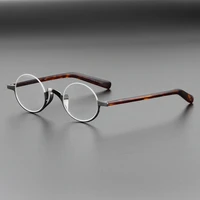 titanium small glasses frame men vintage half eyeglasses frames women optical myopia prescription glasses clear eyewear oculos