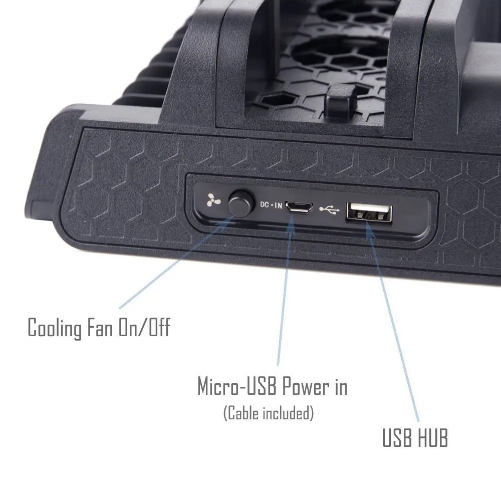 stand fan for support sony play station ps4 pro slim console playstation ps 4 game controller cooler accessories cooling control free global shipping