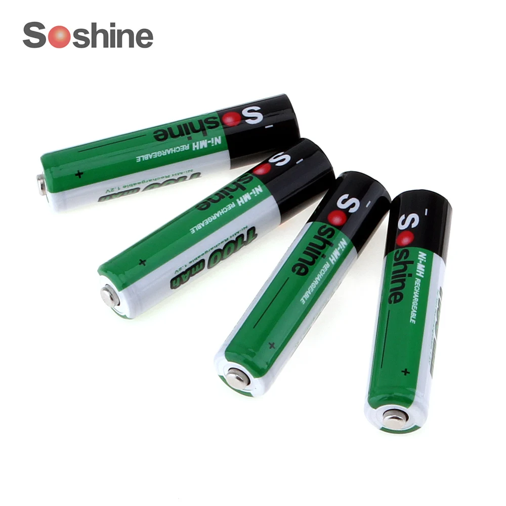 8 шт./лот Soshine ni mh AAA батарея 1100 мАч 3A батареи аккумуляторная + портативный