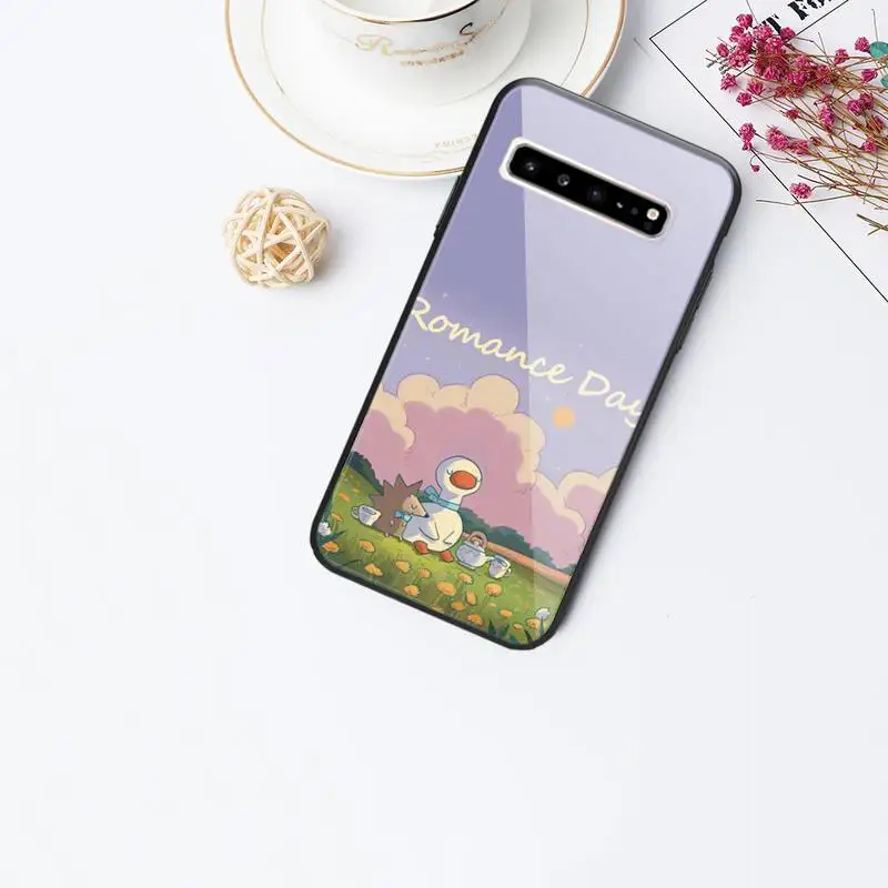 

Baby Bear Kids Couple Glass Phone Case for Samsung Galaxy S20 Ultra S10 S9 S8 S7 Plus Edge S10 E lite Note 8 9 10 Pro Cover