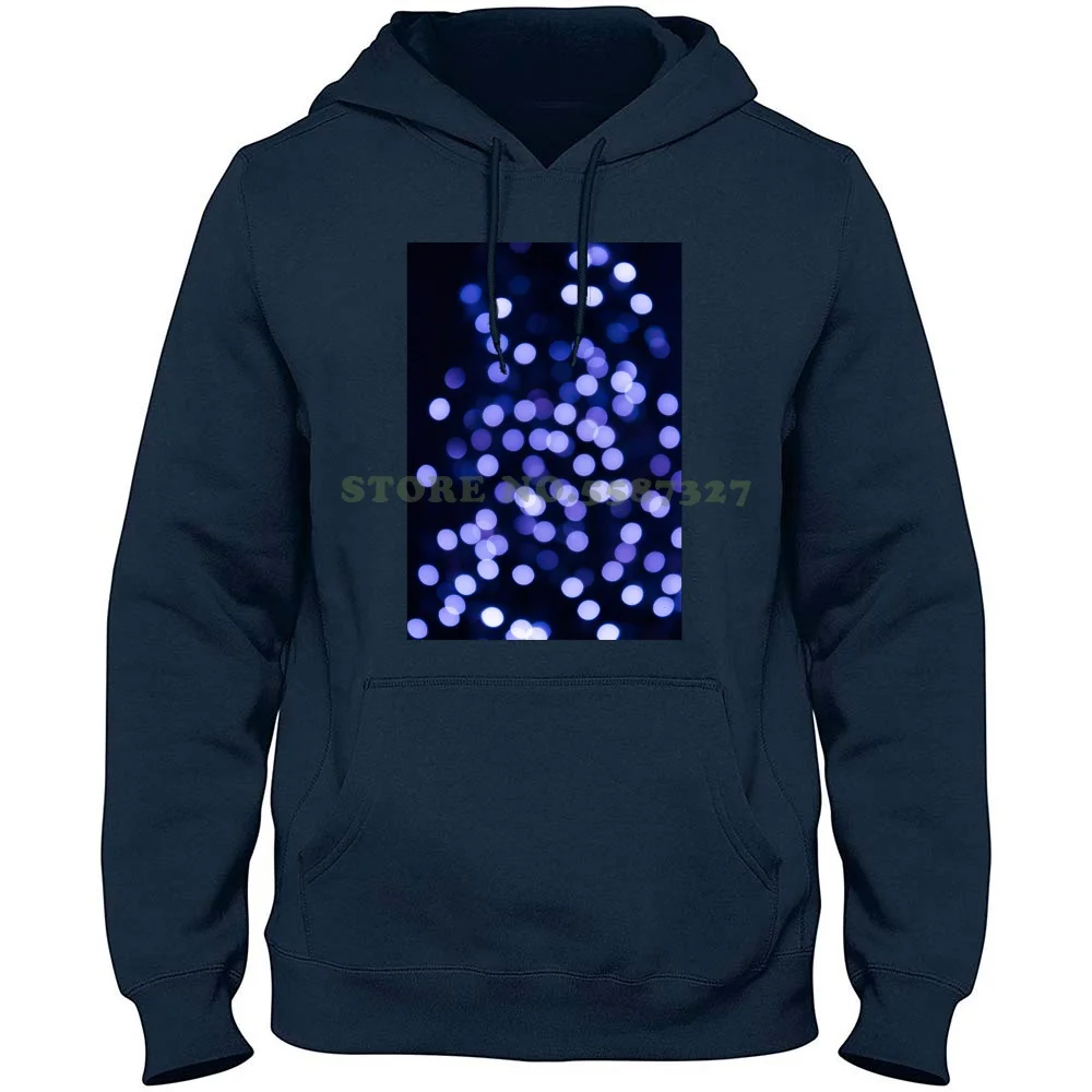 

Bokeh Blues Streetwear Sport Hoodie Sweatshirt Blue Holiday Bokeh Christmas Cheer Magical Magic Wonder