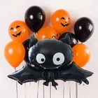 10 шт.компл. черные оранжевые воздушные шары на Хэллоуин летучая мышь кошка Тыква надувной шар игрушки Воздушные гелиевые воздушные шары украшения на Хэллоуин Globos