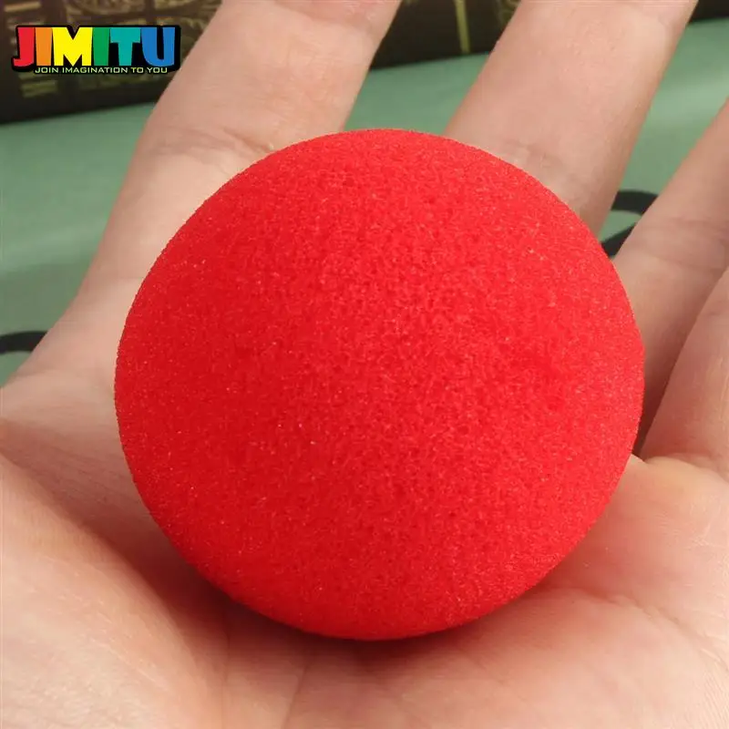 JIMITU 4,5 мм магический шар из губки 10 шт. модный красный классический комедийный трюк мягкий красный губчатый шар игрушка волшебные аксессуары