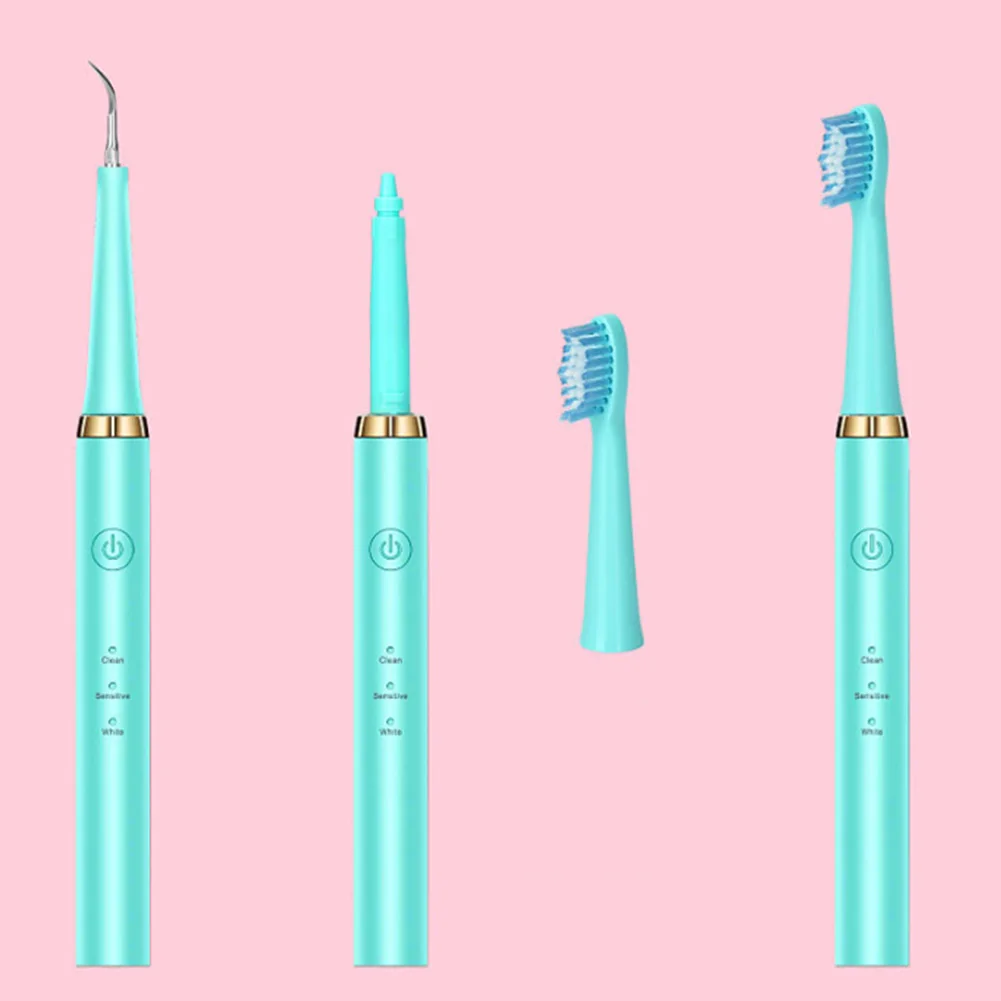 

3 Modes Teeth Cleaning Kit 3 In 1 Toothbrush Dental Care Grinder Gears Adjustable Mouth Mirror Multifunction ABS Electric