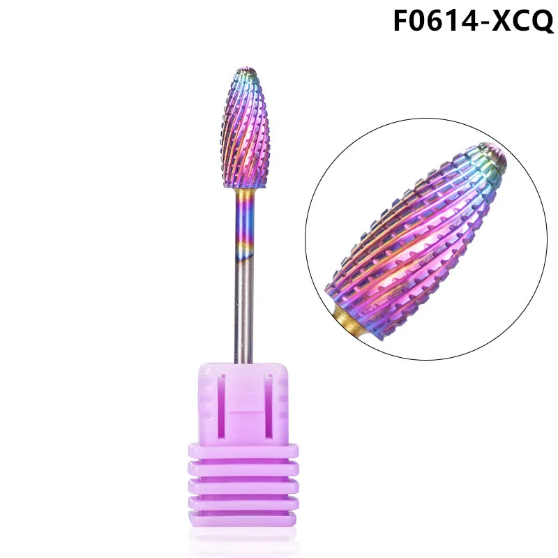 Набор фрез CHNRMJL из карбида вольфрама радужного цвета 5 шт. | Красота и здоровье