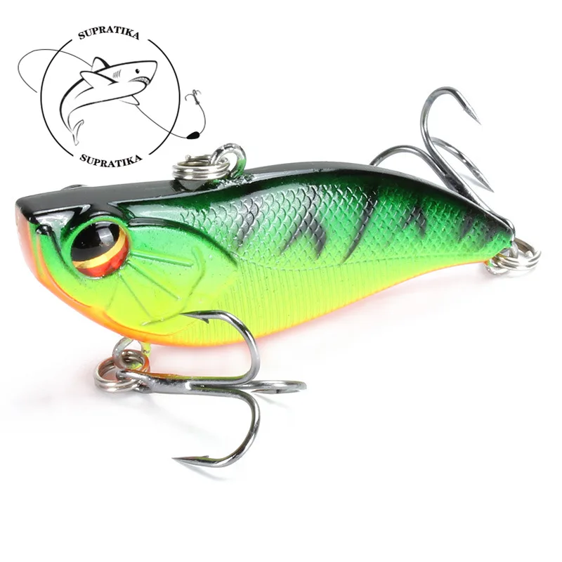 

5 цветов, 6 см/13,8 г, ВИБ, пластиковая жесткая приманка 6 # с крючком, объемные глаза для глубины погружения на глубину 0,5-3 м, бионическая приманк...