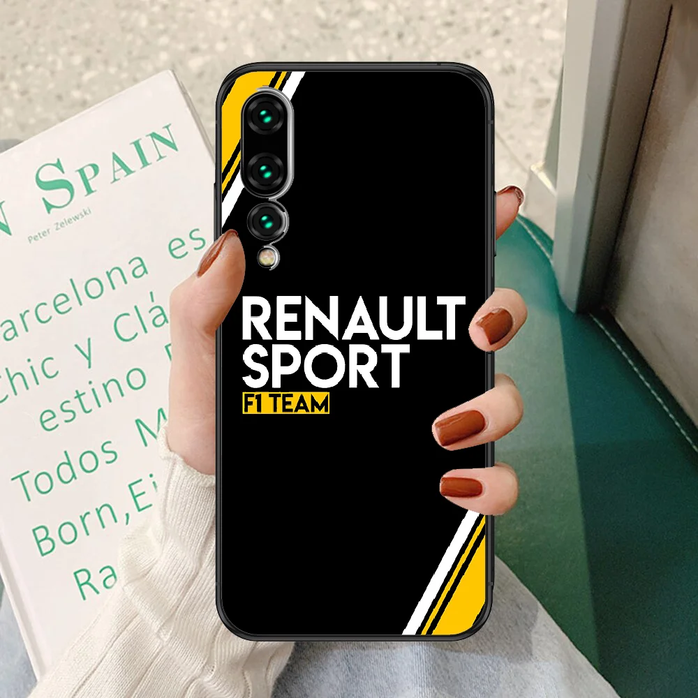 

Car Renault S.A logo Phone case For Huawei P Mate P10 P20 P30 P40 10 20 Smart Z Pro Lite 2019 black pretty hoesjes tpu Etui