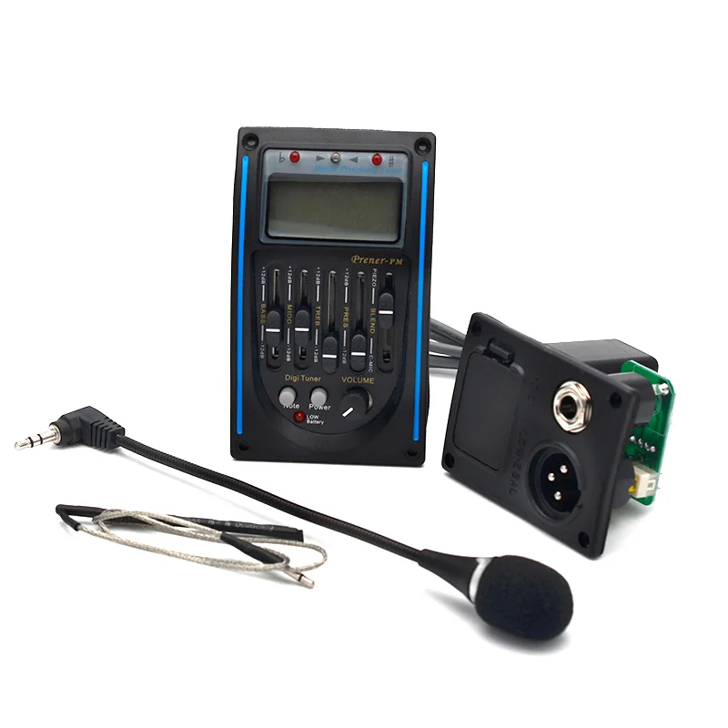 10 шт. 5 полосный LC с микро телефон акустическая Гитары пикап EQ предусилитель