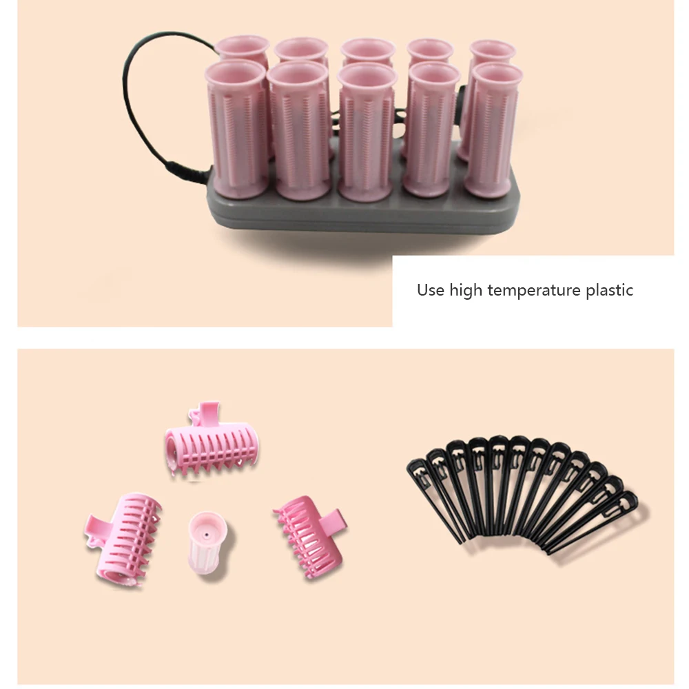 10 шт./компл. щипцы для завивки волос электрические трубки ролик с подогревом