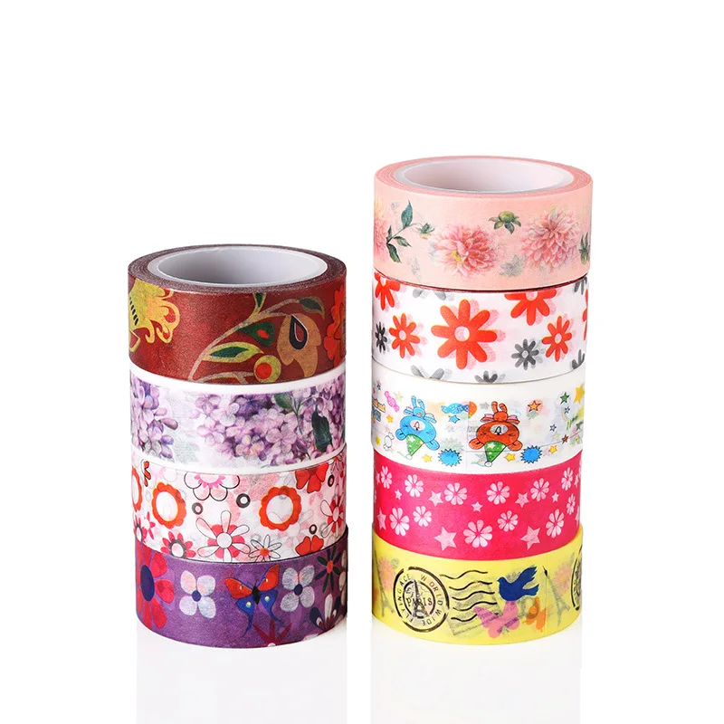 

1 pcs/set Kawaii Pure and Fresh Decorative Adhesive Tape Masking Washi Tape Diy Scrapbooking Sticker Label Japanese Stationery